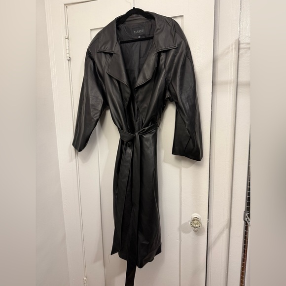 Eloquii Jackets & Blazers - NWOT Faux Leather Trench by Eloquii